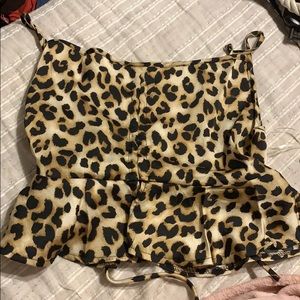 Leopard print cami